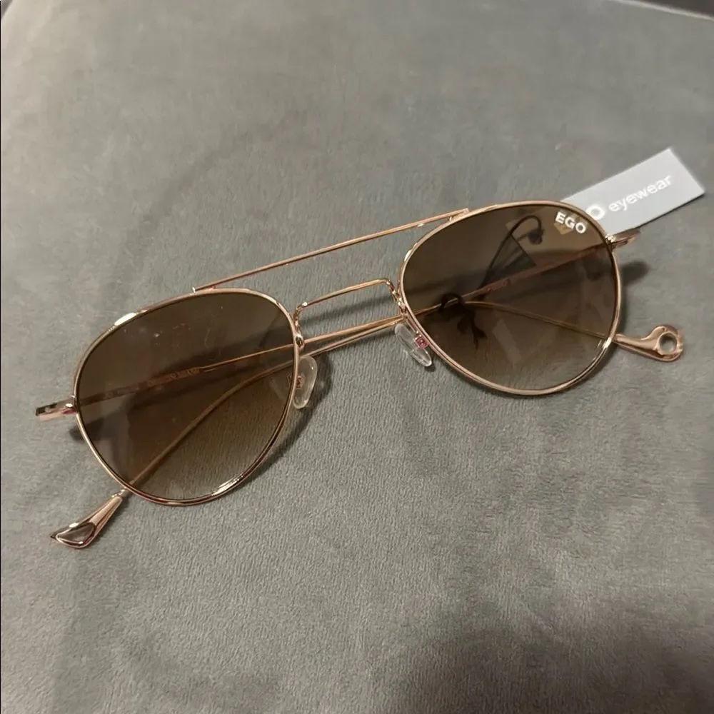 EGO Aviator Sunglasses with Gold Frame Small BRAND NEW - 100% UV